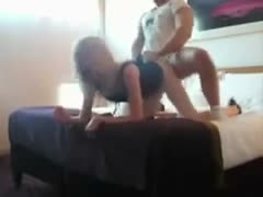 A sultry girlfriend begs me to gangbang her in the doggie position after bowing over.
